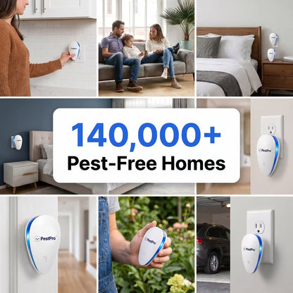 SolvGear™ Ultrasonic Pest Repeller - Banish 14+ Pests for Good